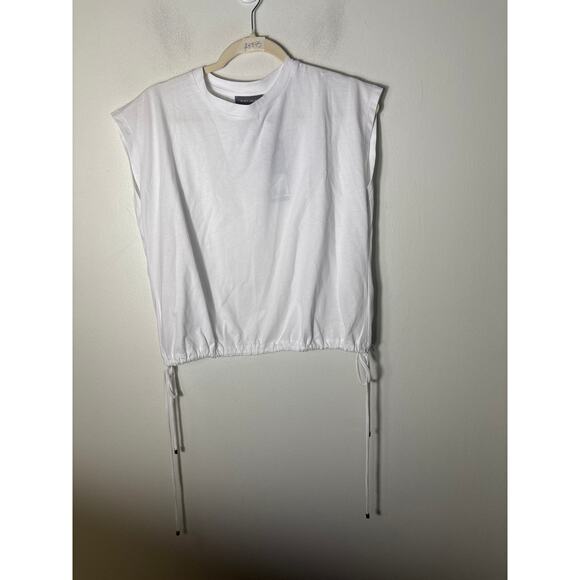 NWT Mint Velvet Sleeveless Ivory Bubble Hem Utility Top Sz M - Picture 1 of 2